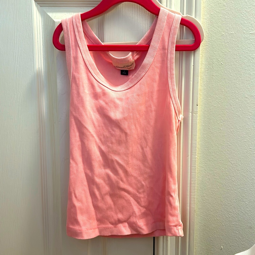 Pink cotton tank